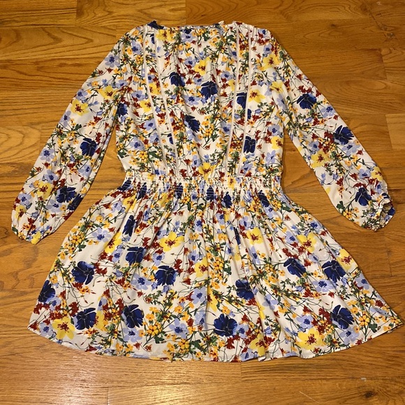 Banana Republic Multicolored XS Tie Waisted Floral Dress - Picture 6 of 12
